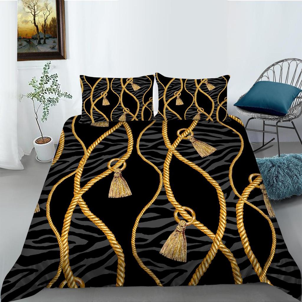 3D Digital Printed Home Bedding Set, Bedroom Bedding and Pillowcase Set, Single/double Bed, Full Size Home Decoration
