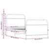 VidaXL Cadre de lit sans matelas 90x200cm chêne marron bois ingénierie, meuble de chambre à coucher, lit simple, sommier, 4100318