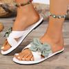 Women Slippers Trend Bow Anti Slip Sandals Wear-resistant Comfortable Shoes Soft Sole Flat Slippers Home Slides Women