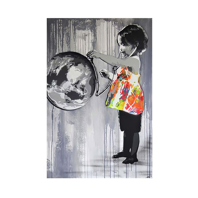 Banks Graffiti Art Canvas Painting Modern Street Pop Art On the Wall Cuadros Pictures for Living Room Home Decoration