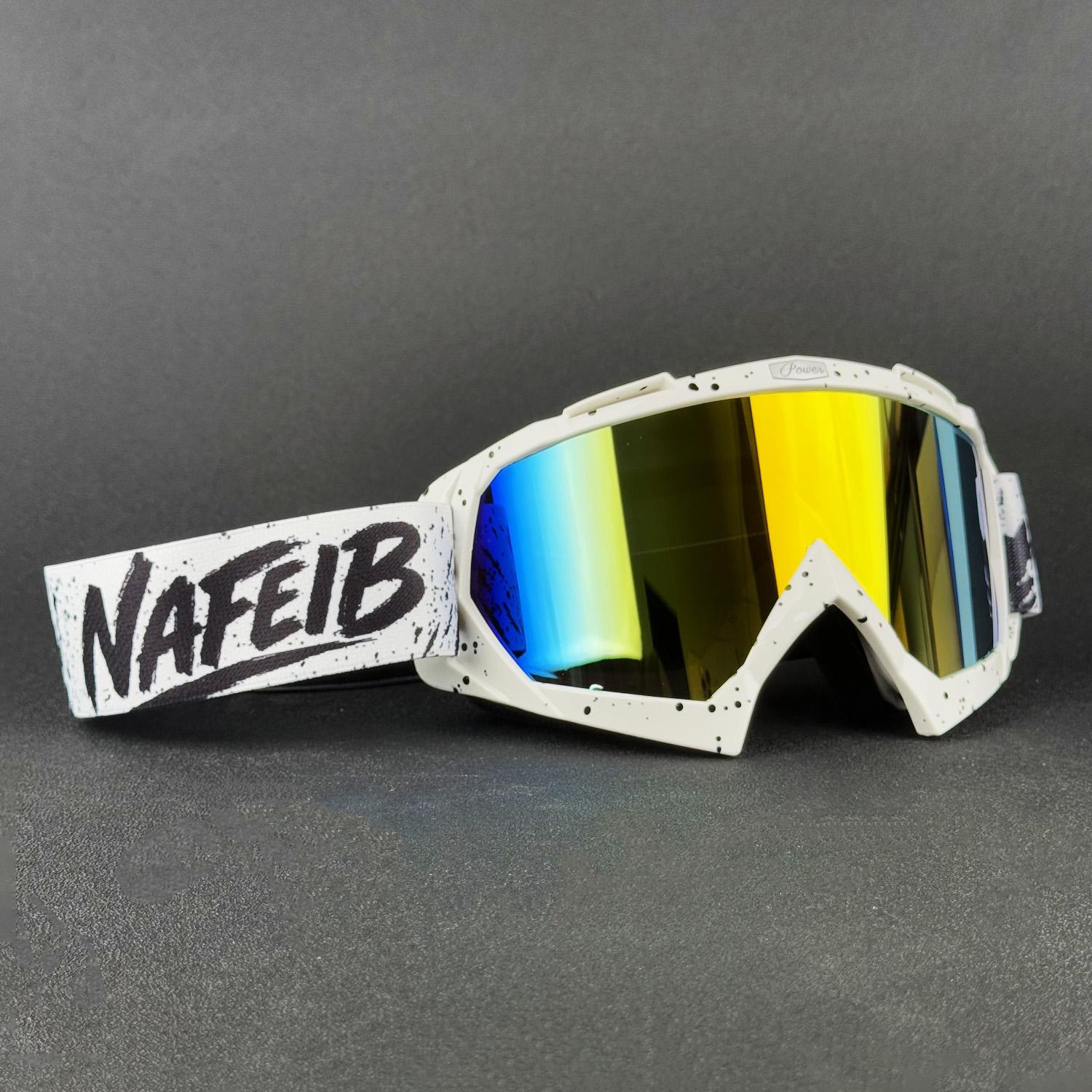 

NAFEIB Motorcycle Goggles Motocross Glasses Off-road Sunglasses For Man MTB ATV Mask Windproof Protection Cycling Racing Goggles