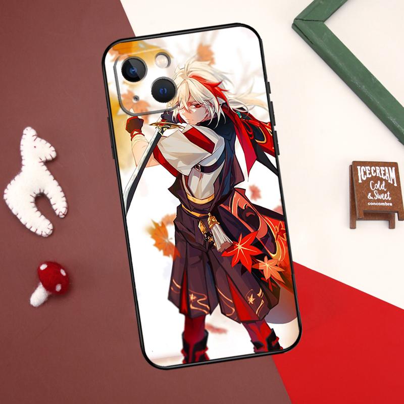 

Чехол Genshin Impact Kaedehara Kazuha для iPhone 12 11 13 14 15 Pro Max 12 Mini 7 8 Plus X XR XS Max SE 2020 Чехол для телефона iPhone 14 Plus