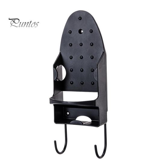 Wall Mount Electric Iron Hanger with Dual Hooks Heavy Duty Universal Laundry Room Multi-functional Iron Ironing Board Holder Organizer Storage Rack
