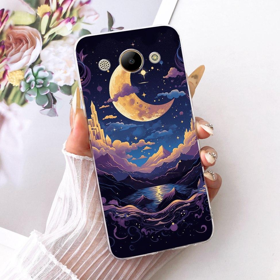 Casing For Huawei Y3 2018 Cover For Huawei Y3 2017 Case Aesthetic Luxury Cute Cat Fashion Butterfly Funny Painted Casing