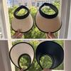 Summer Lightweight Sun Hat with And Rear Hat Foldable Straw Hollow Top Headband