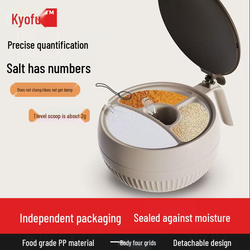 

Kitchen Seasoning Storage Containers Multi-Compartment