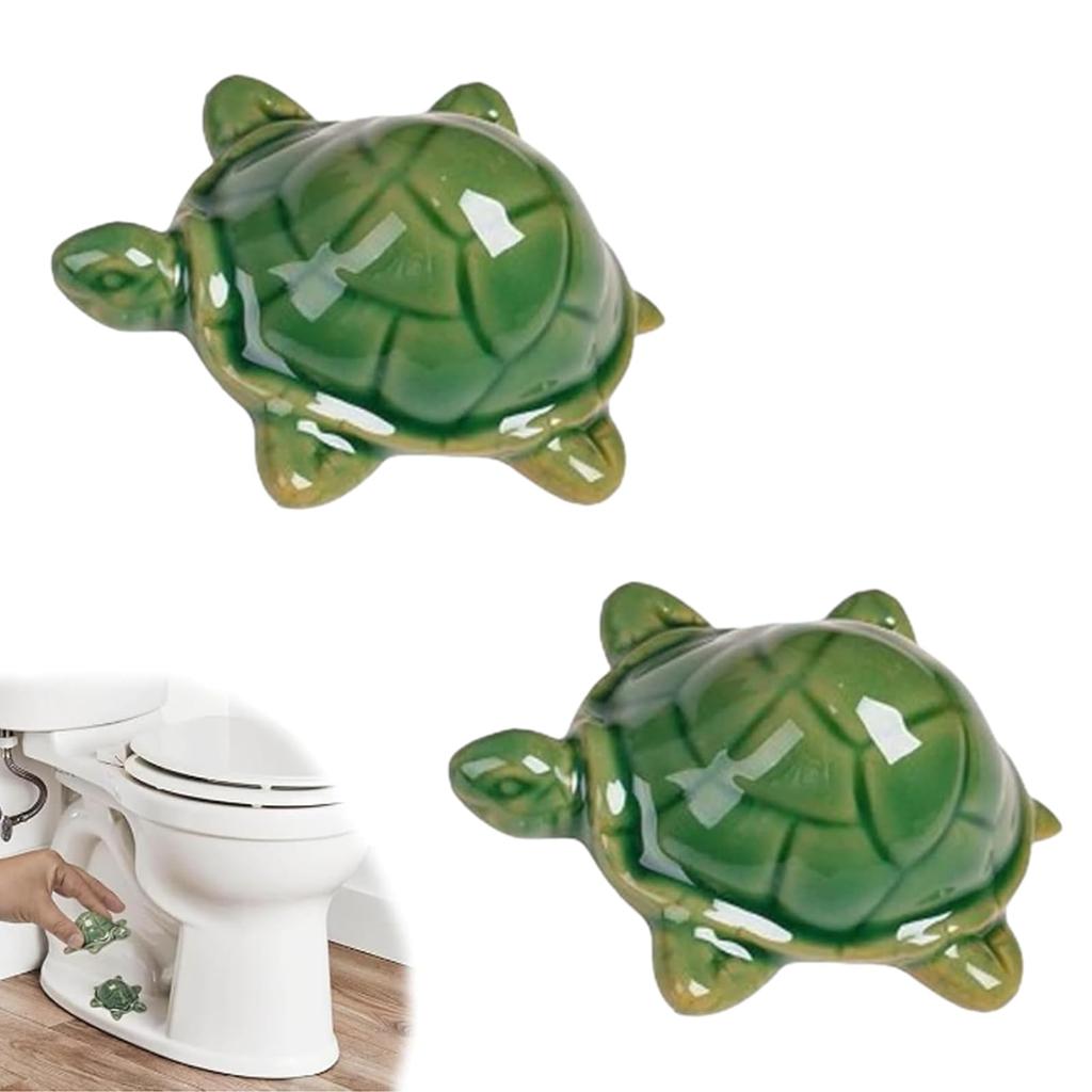 Ceramic Turtle Knob Covers Toilet, Toilet Bolt Covers Decorative, Turtle Toilets Bolt Cover,  for Bathroom Decor, Housewarming Gifts & Decor Lovers