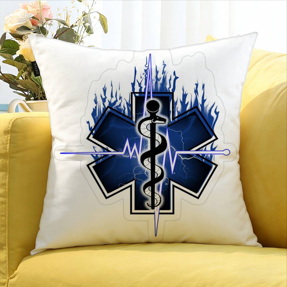 Star of Life World Various Sizes Square Pillow Case For Car Home Bedchamber Decor