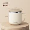 304 Stainless Steel Kids' Water Cup with Lid, Portable Double-Layer Insulated Anti-Scald Mug for Home or Office