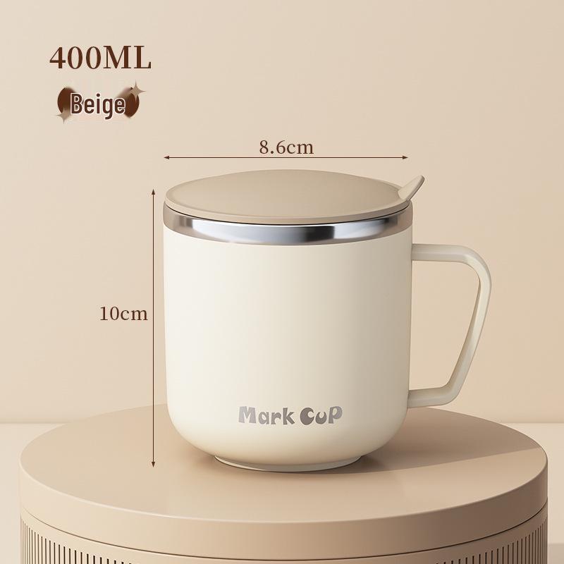 Foaming Oats Stainless Steel Breakfast Mug – New Style Cup for Coffee, Milk, or Tea 400ml