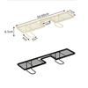 50/60cm Bathroom Counter Shelf Draining Heavy Duty Bathroom Vanity Shelf Anti Slip Hollow Out Sink Storage Rack