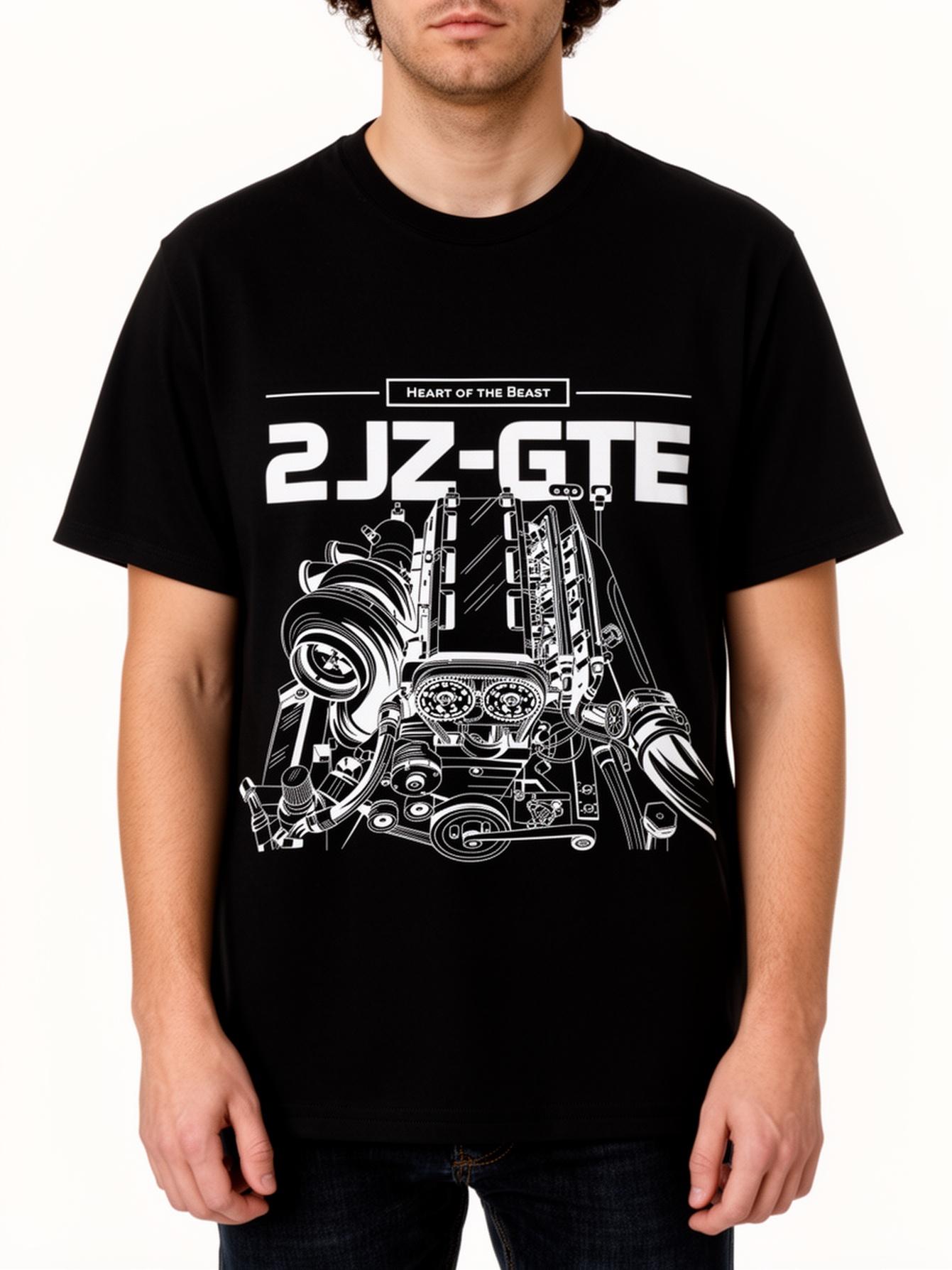 

Футболка с двигателем 2JZ GTE, Классическая футболка с коротким рукавом на каждый день, Классическая футболка с круглым вырезом, Подходит для повседневной носки и спорта - M... S разноцветный