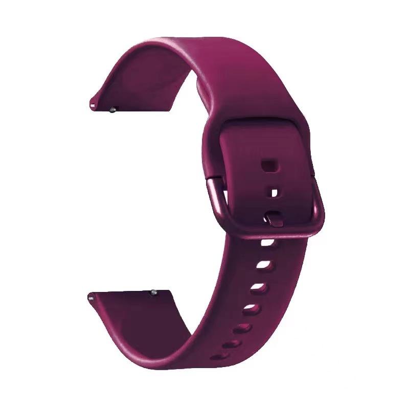 For Samsung Galaxy Active 2 40mm 44mm Smartklokkereim Silikon 20mm Sportsarmbånd For Galaxy Watch 42mm/3 41mm/Gear S2 Reim