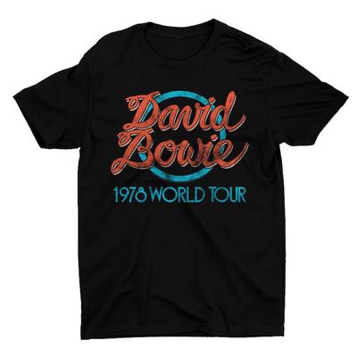 David Bowie David Bowie Turquoise 1978 World Tour Shirt Unisex T-Shirt
