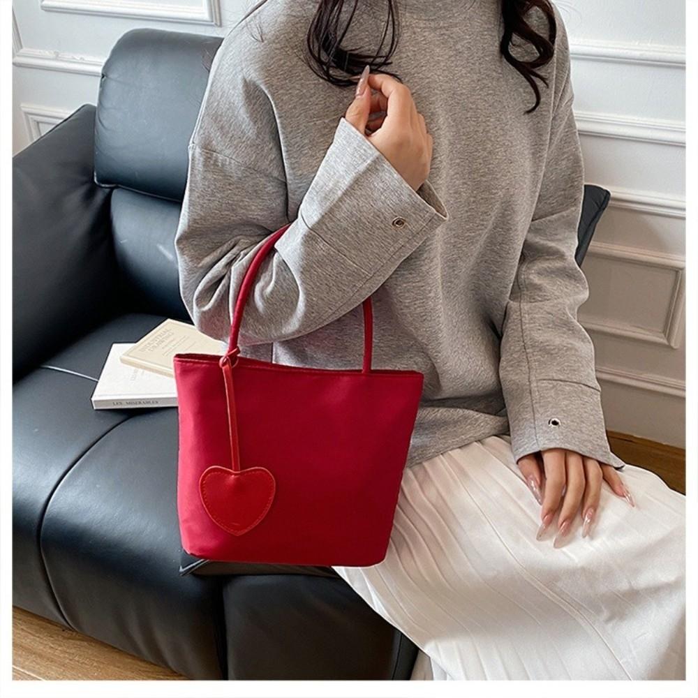 New Macaron Color Mini Tote Bag Mini All-match Design Nylon Handbag Lightweight Women's Handbag Casual