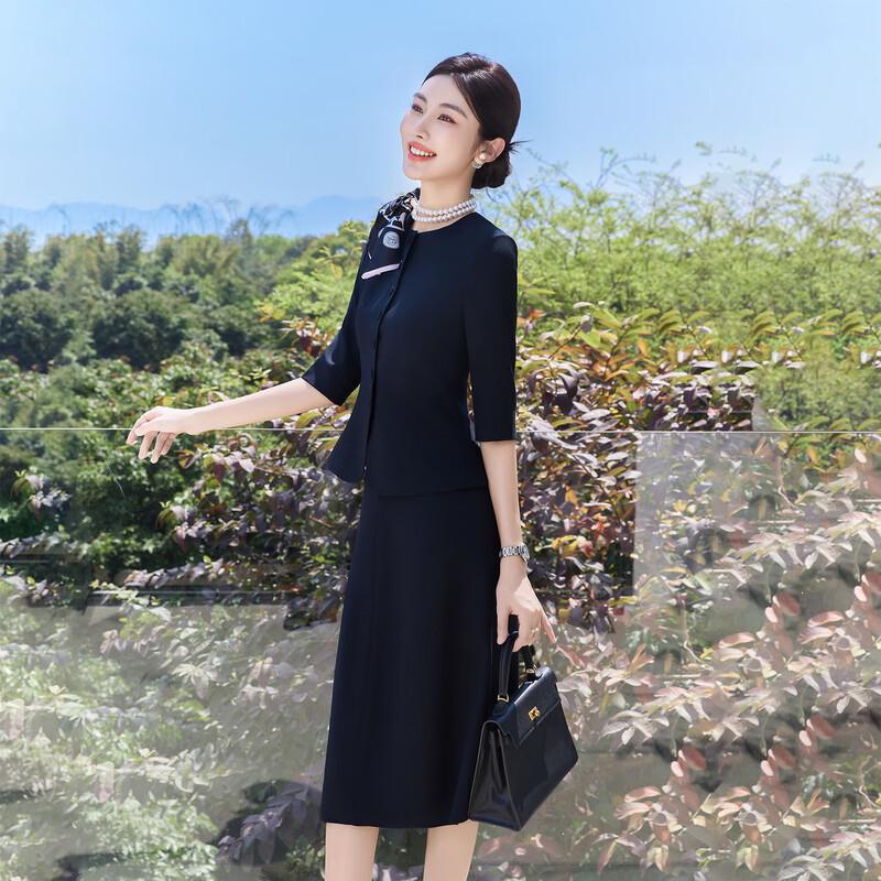 Tluoman Women's Summer Professional Two-Piece Suit Set