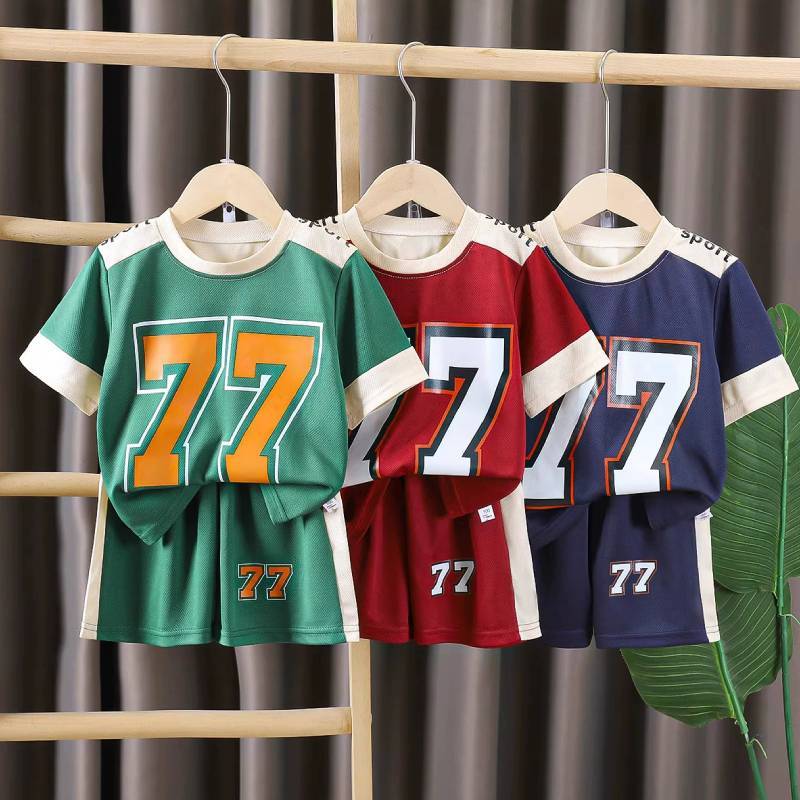 Childrens Summer Sports Set With Quickdry Polyester Fabric For Active Boys And Girls