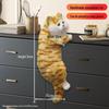 Realistic Hanging Cat Ornament for Home Decoration