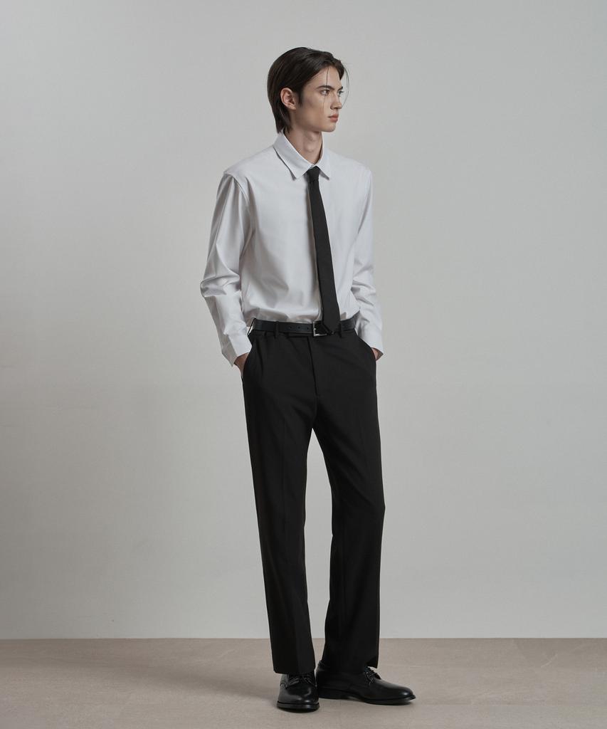 WORK ON BODY OFF Purus Regular Fit Dress Shirt [White]