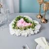Heart Shaped Artificial Flower Decorations Photo Props for Wedding Centerpieces Road Leading Flower Rack Decorations