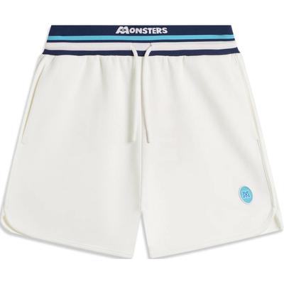 Li Ning X Disney Collaboration Monsters University Series Color Block Letter Lace-Up Comfortable Breathable Straight Leg Casual Shorts AKSU488-1
