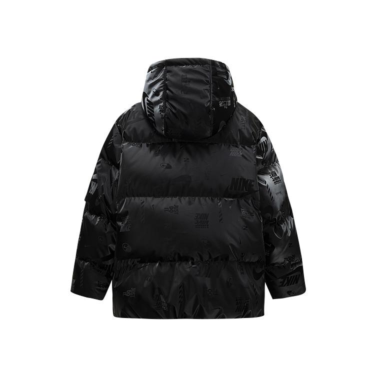Nike Down Jacket Comfortable Hooded Stylish Long Sleeve Kids Jackets Black NY2442030GS-001