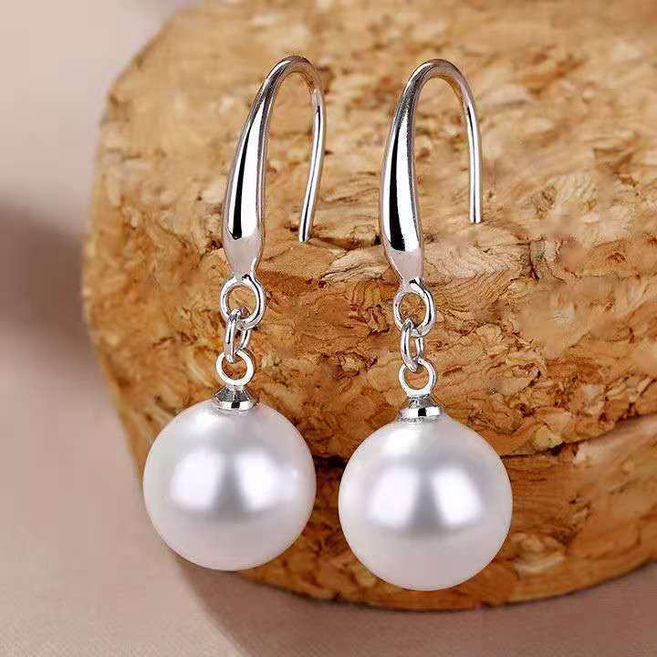 S925 Pearl Dangle & Stud Earrings - Exquisite European & American Style