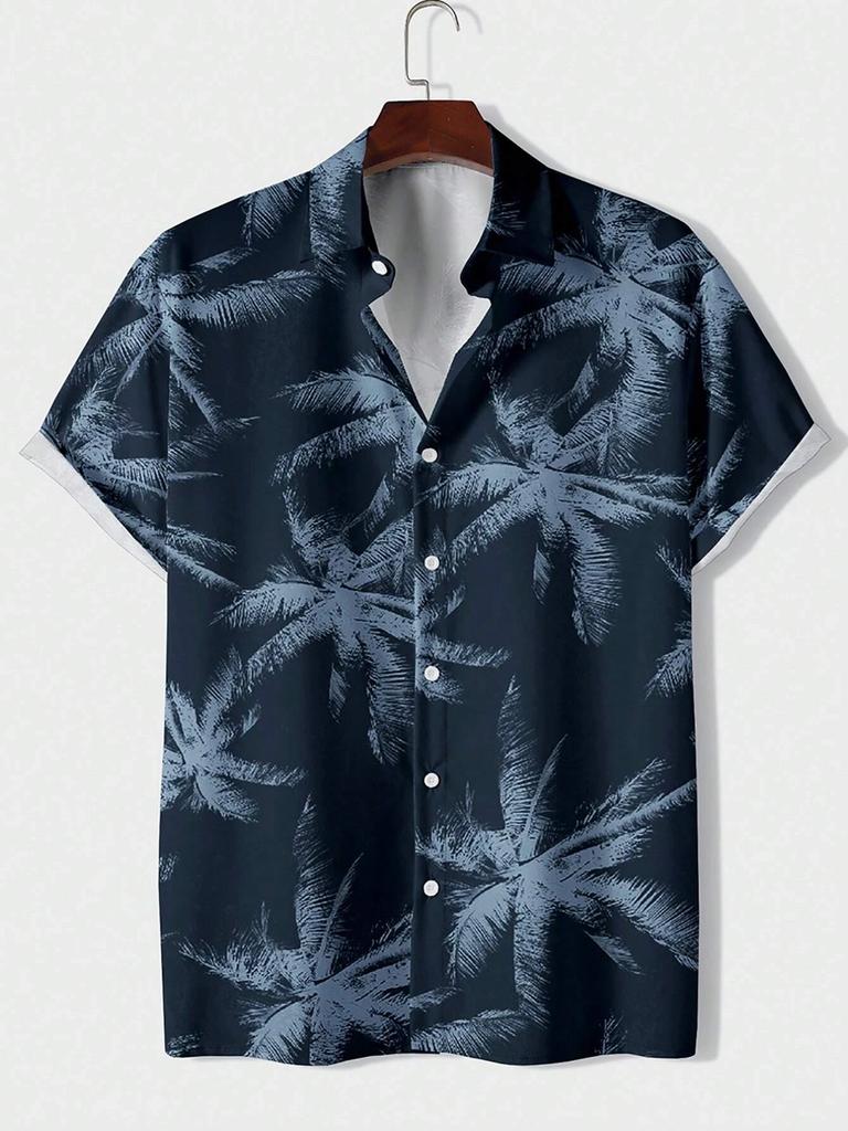 Hawaiian Shirt Man Print Casual Thin Beach Slim Fashion Shirt High Quality Luxury Black Social Vintage Funny Oversized Clothes