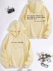 European Size Kangaroo Pocket 'You Are Enough' Hoodie - Autumn/Winter Long Sleeve Plus Velvet Sweatshirt