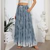 Gonne Maxi A Line da Donna Fluide Svasate con Orlo a Balze Vita Elastica Eleganti a Strati Boho Lunghe