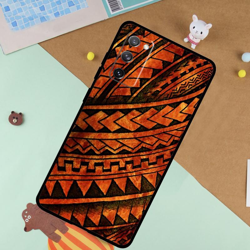

Maori Polynesian Samoan Tribal Soft Case For Samsung Galaxy S25 Ultra S9 S10 S20 FE S21 S22 S23 Plus S24 Ultra Funda Cover Galaxy S10 Plus