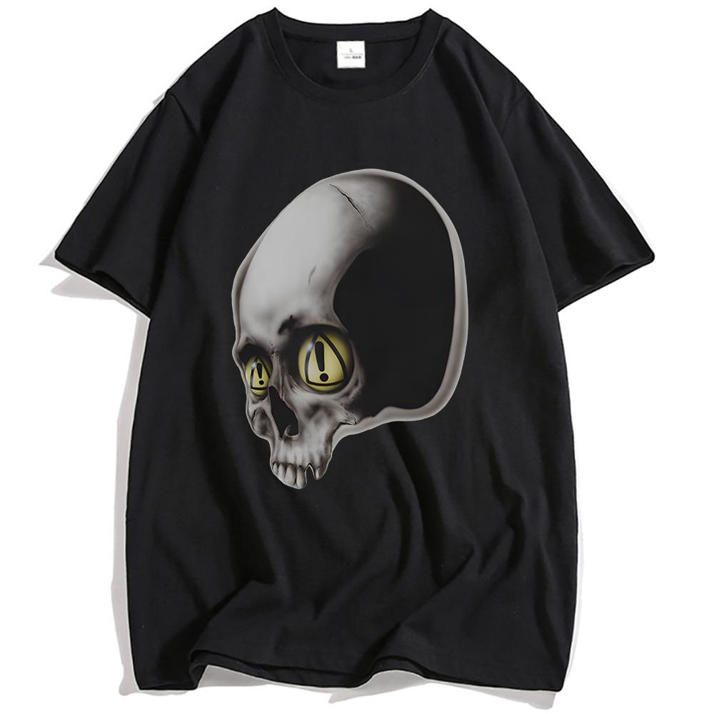 DANGEROUS SUMMER SKULL TEE Yeat Rapper Fashion Graphic T-shirt Cotton Short Sleeve Grunge T Shirt Unisex Streetwear Casual Tees