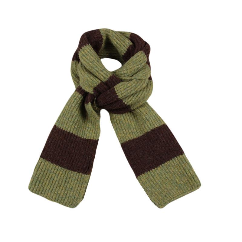 

New Knitted Women Scarf Winter Ladies Vintage Striped Scarves Pashmina Mujer Foulard Bufandas Wrap Shawls Unisex Men Pareo One Size& 8Y