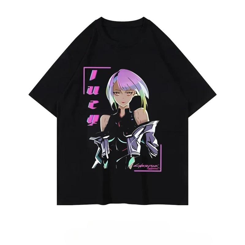 Cyberpunk: Edgerunners Anime Personalized Graphic T-Shirt Summer T-Shirt Casual Outdoor Street Loose Women's T-Shirt Personality
