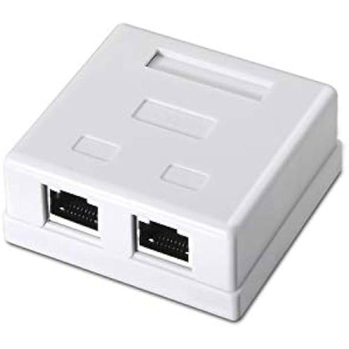 AISENS A139 – 0304 – RJ45 Surface Rosette White