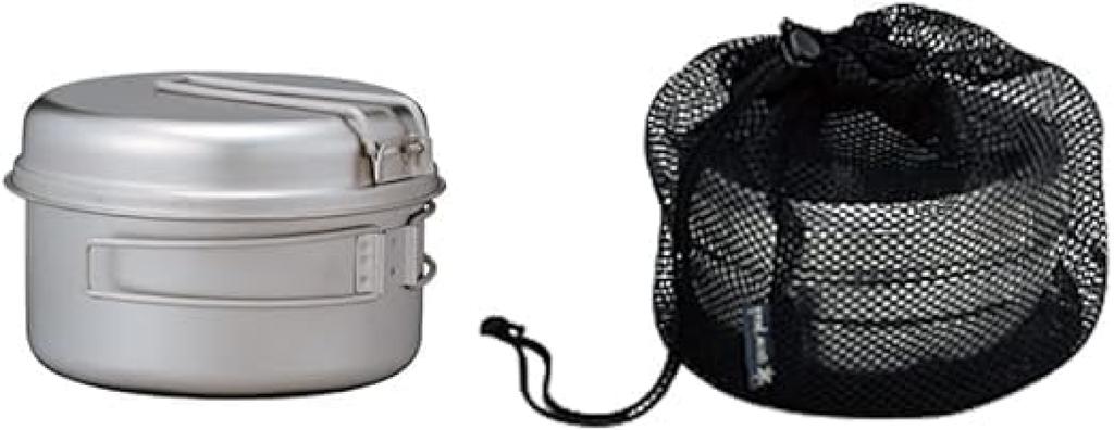 Snow Peak Aluminum Personal Cooker Set Stacking Pot X 2 Lid X 2 Camping Outdoor Climbing Disaster Prevention SCS-020R