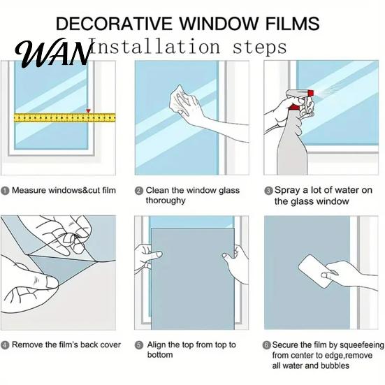 Privacy Window Film Frosted Flower Static Glass Sticker Floral Plants Decorative Cling Decal Waterproof UV Sun Blocking Cover for Home Office Kitchen