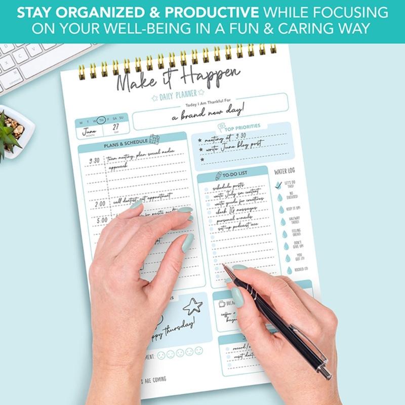 Daily To-do-list Planner Coil-binding Planner Daily Weekly Planner To-do-list Notebook Personal Appointment Book Diary