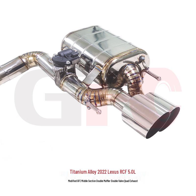 Titanium Alloy Dual Muffler Exhaust for 2022 Lexus RCF 5.0L
