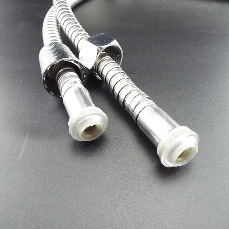 Flexible Shower Hose Tube 1.5/2/3m Long for Home Bathroom Shower Water Hose Extension Plumbing Pipe Pulling Stainless Steel
