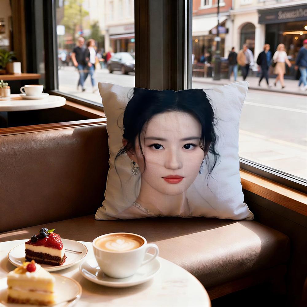 Celebrity Liu Yifei Cushion Cover Decorative Cushion Cushions Covers Cover Sofa X Pillow  Piece X X Pillowcase
