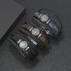 Men Punk Style Braided Leather Rope Bracelet Tree of Life Charm Punk Style Multi-layer Wristband Personalized Handmade