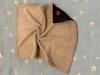 Warm Baby Blanket from Lamb for Stroller, Gondola Thick Winter Dark Brown