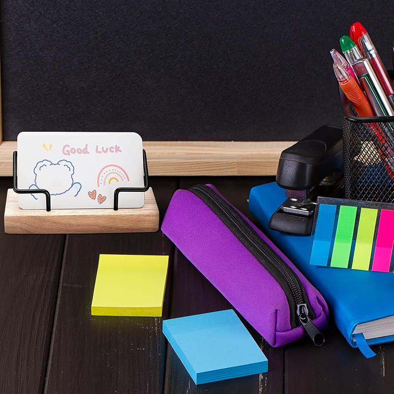 WTEMPO Business Card Holders for Office Desk Business Card Stands for Exhibition Table Number Paper Card Holders Postcard Memo Photo Display Holders