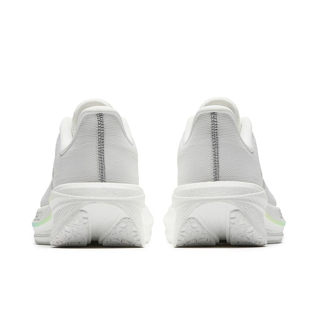 Anta 2Nd Zone Heart Rate 80 Comfortable Fabric Synthetic Leather Rubber Low Top Running Shoes Women sneaker White Silver 122615555-1