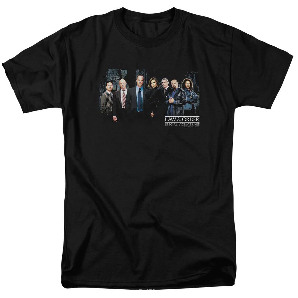 

Law And Order Svu Cast Mens T Shirt Black Officially Licensed 3XL