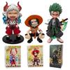 Hot 12-15cm Anime ONE PIECE 6pcs Set Monkey D Luffy Roronoa Zoro Action Figure Movie Model Toy Birthday Christmas Gift
