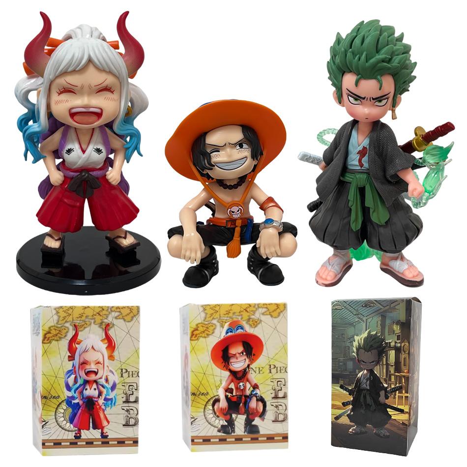 Hot 12-15cm Anime ONE PIECE 6pcs Set Monkey D Luffy Roronoa Zoro Action Figure Movie Model Toy Birthday Christmas Gift