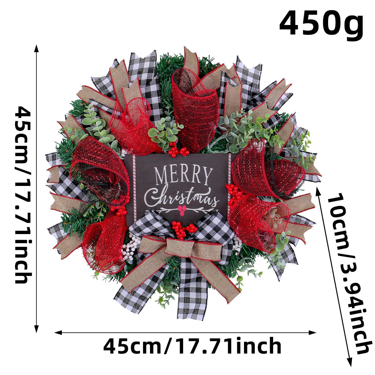 

Рождественская сетка-паутинка черная вывеска венок подвеска рождественская садовая композиция реквизит украшение венка G3-20 webbing black plate