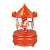 Carousel Music Box 4-Horse Rotating Baby Musical Toy Christmas Gifts Birthday Presents for Girls Kids Children Daughter Friends